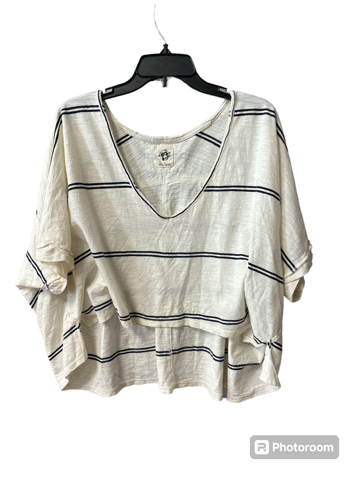 Striped Pattern Top 3/4 Sleeve We The Free, Size S