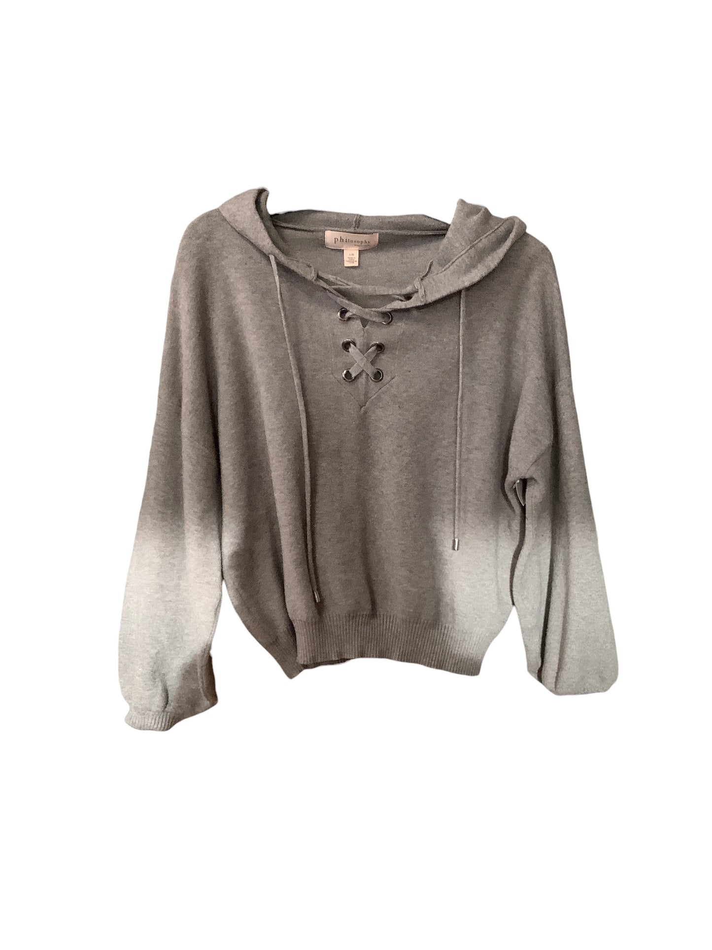 Sweater By Philosophy In Grey, Size: L