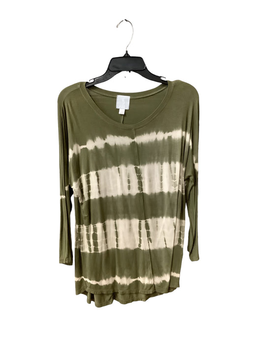 Top Long Sleeve By Sunday In Green, Size: S