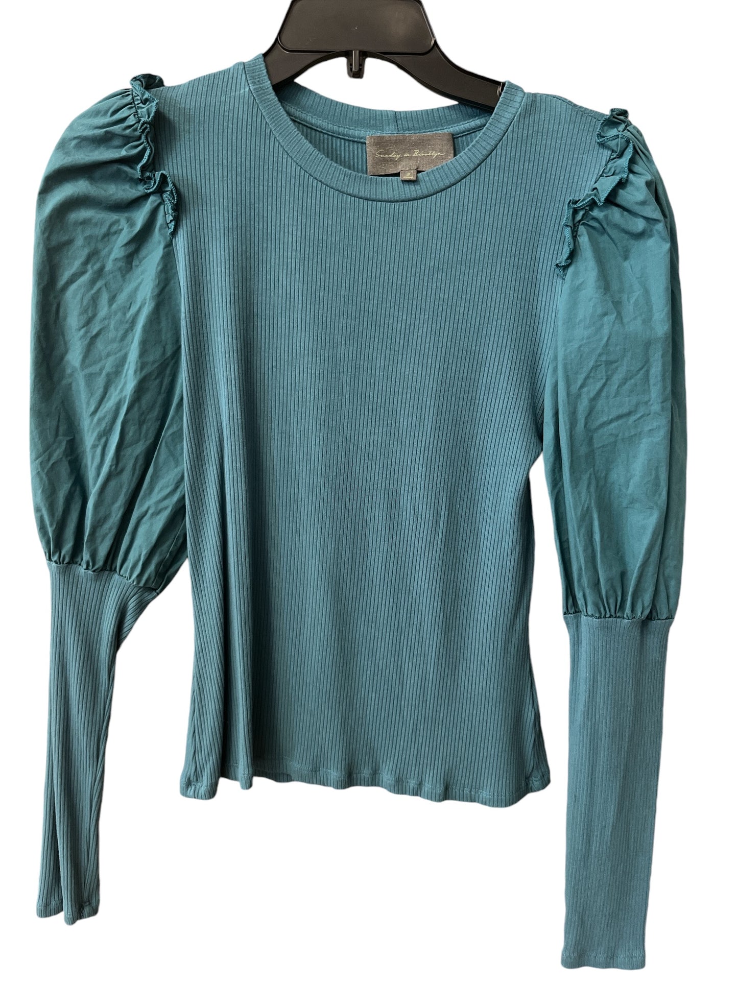 Top Long Sleeve By Sunday In Brooklyn In Blue, Size: S