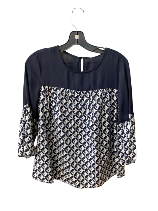 Top Long Sleeve Designer By Michael By Michael Kors In Blue, Size: Xs