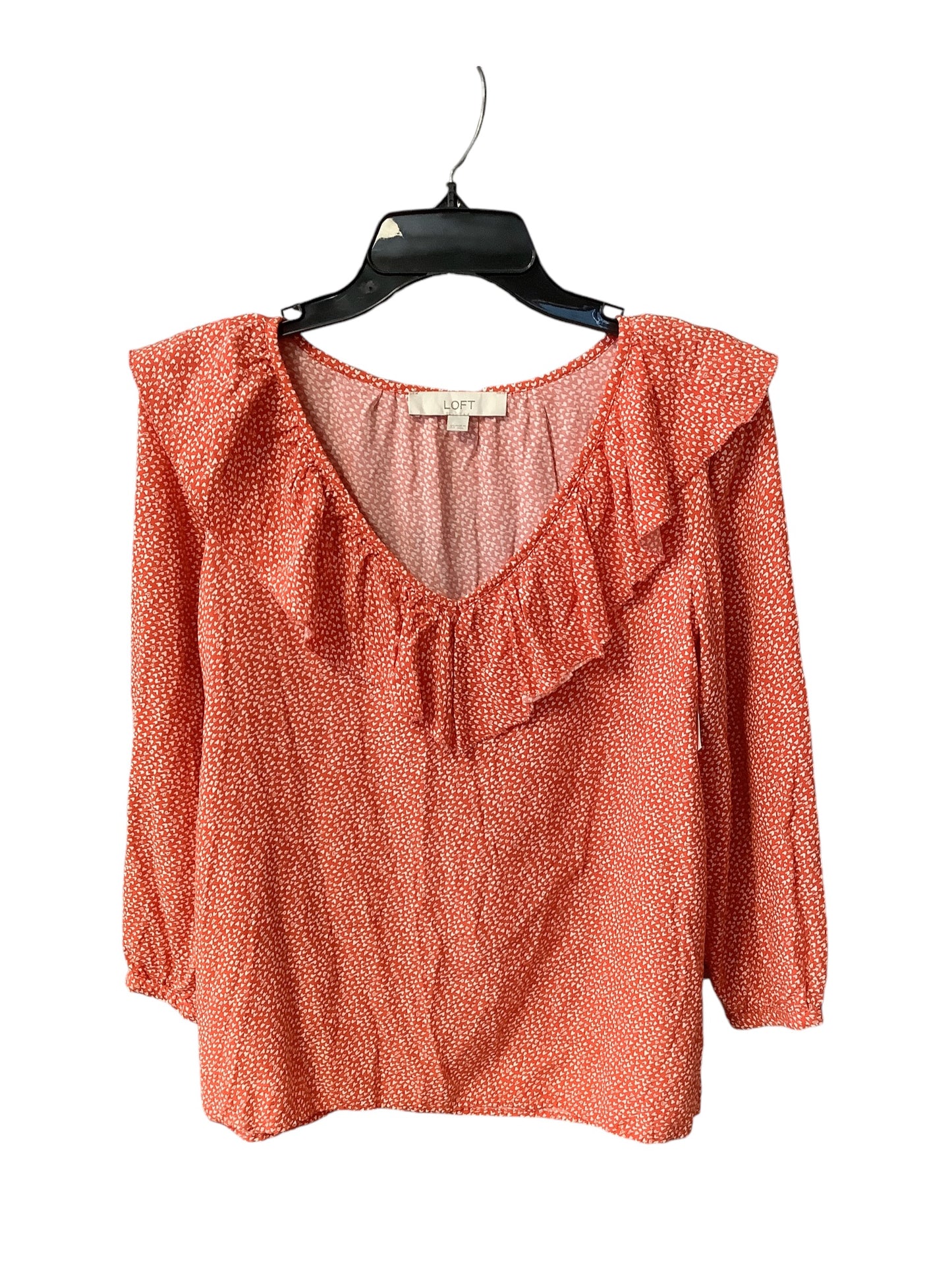 Top Long Sleeve By Loft In Red, Size: Xs