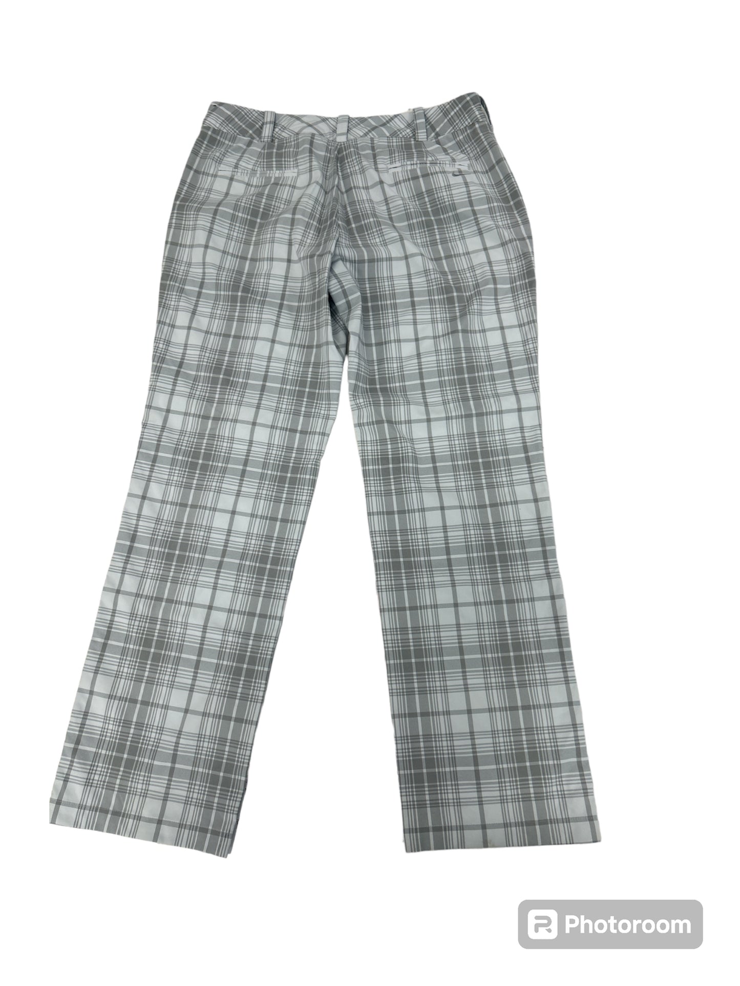 Plaid Pattern Athletic Pants Nike Apparel, Size 12