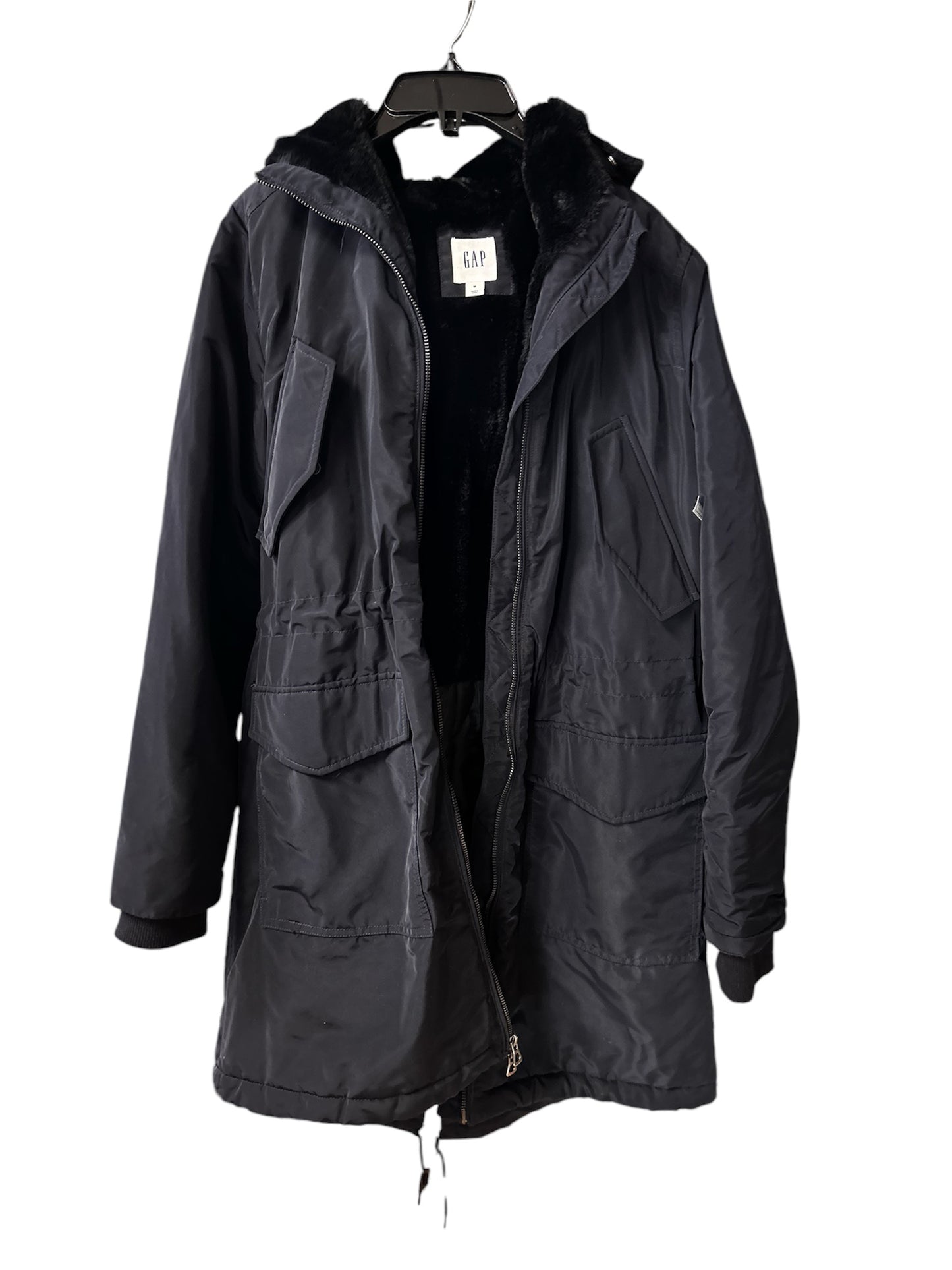 Coat Parka By Gap In Navy, Size: M