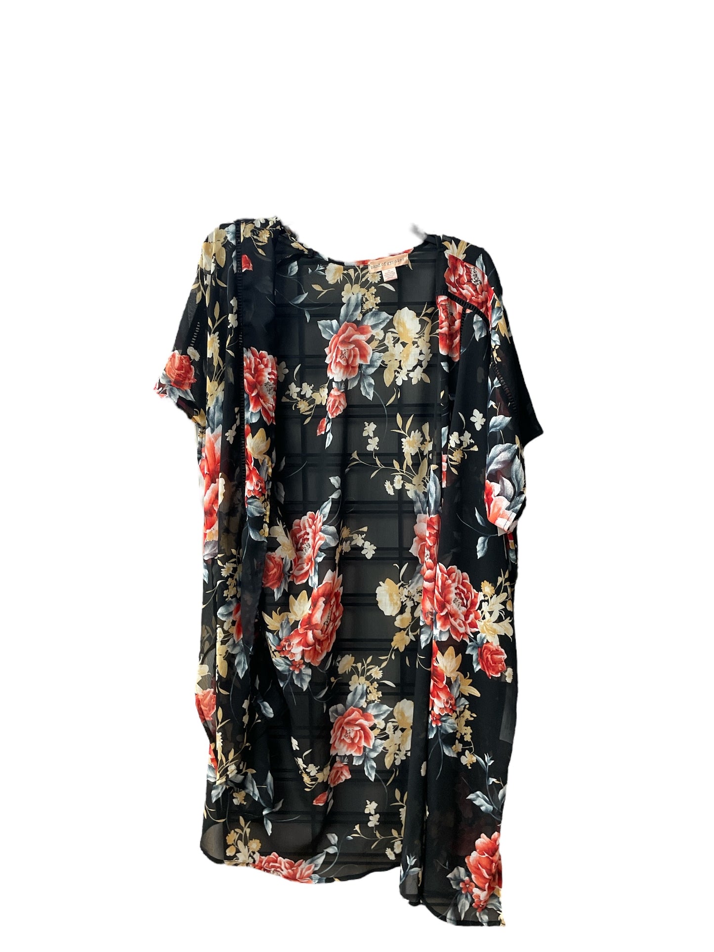 Kimono By Band Of Gypsies In Floral Print, Size: Xs