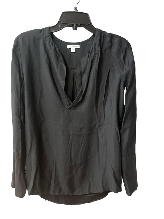 Top Long Sleeve Basic By James Perse In Black, Size: 2