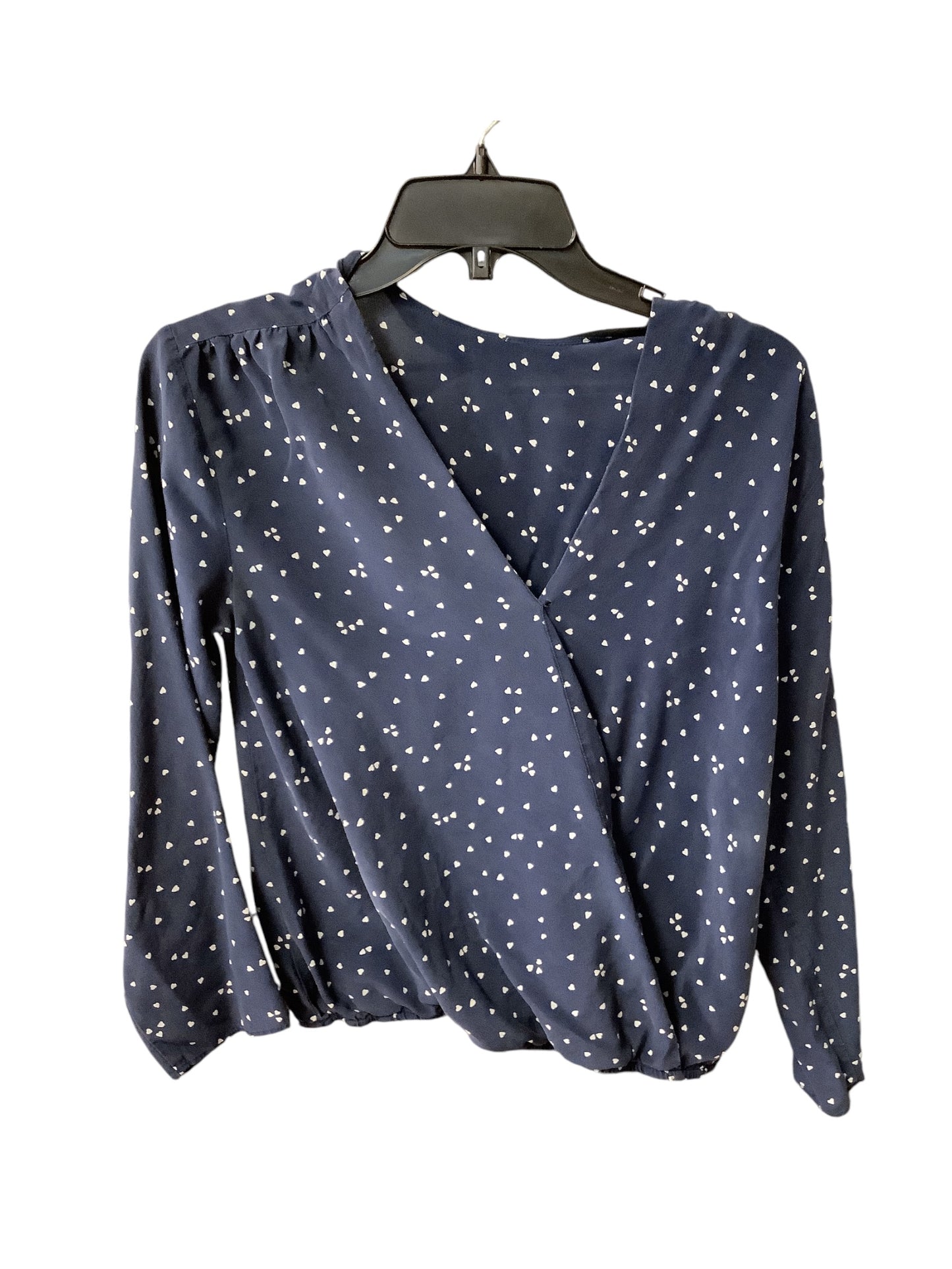 Top Long Sleeve By Madewell In Blue, Size: Xs