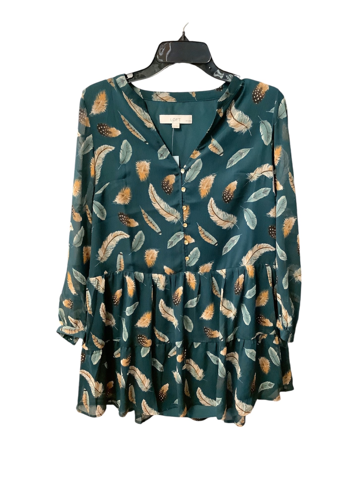 Top Long Sleeve By Loft In Green, Size: Xs