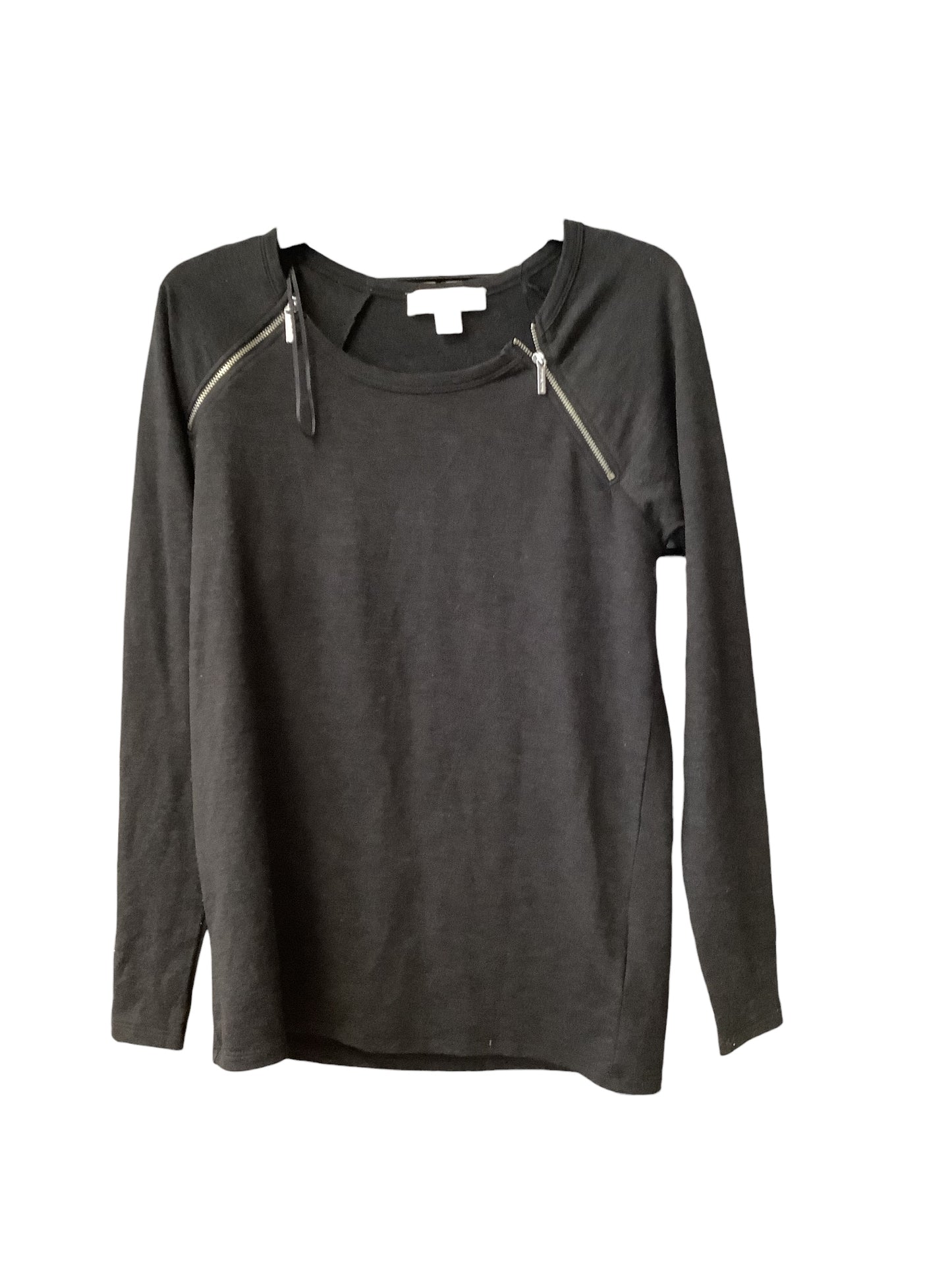 Top Long Sleeve Designer By Michael By Michael Kors In Grey, Size: S