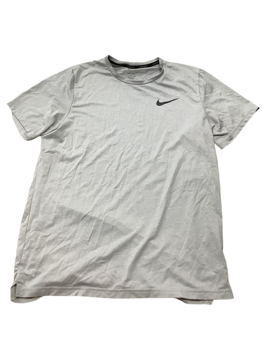 Athletic Top Short Sleeve By Nike Apparel In Grey, Size: S