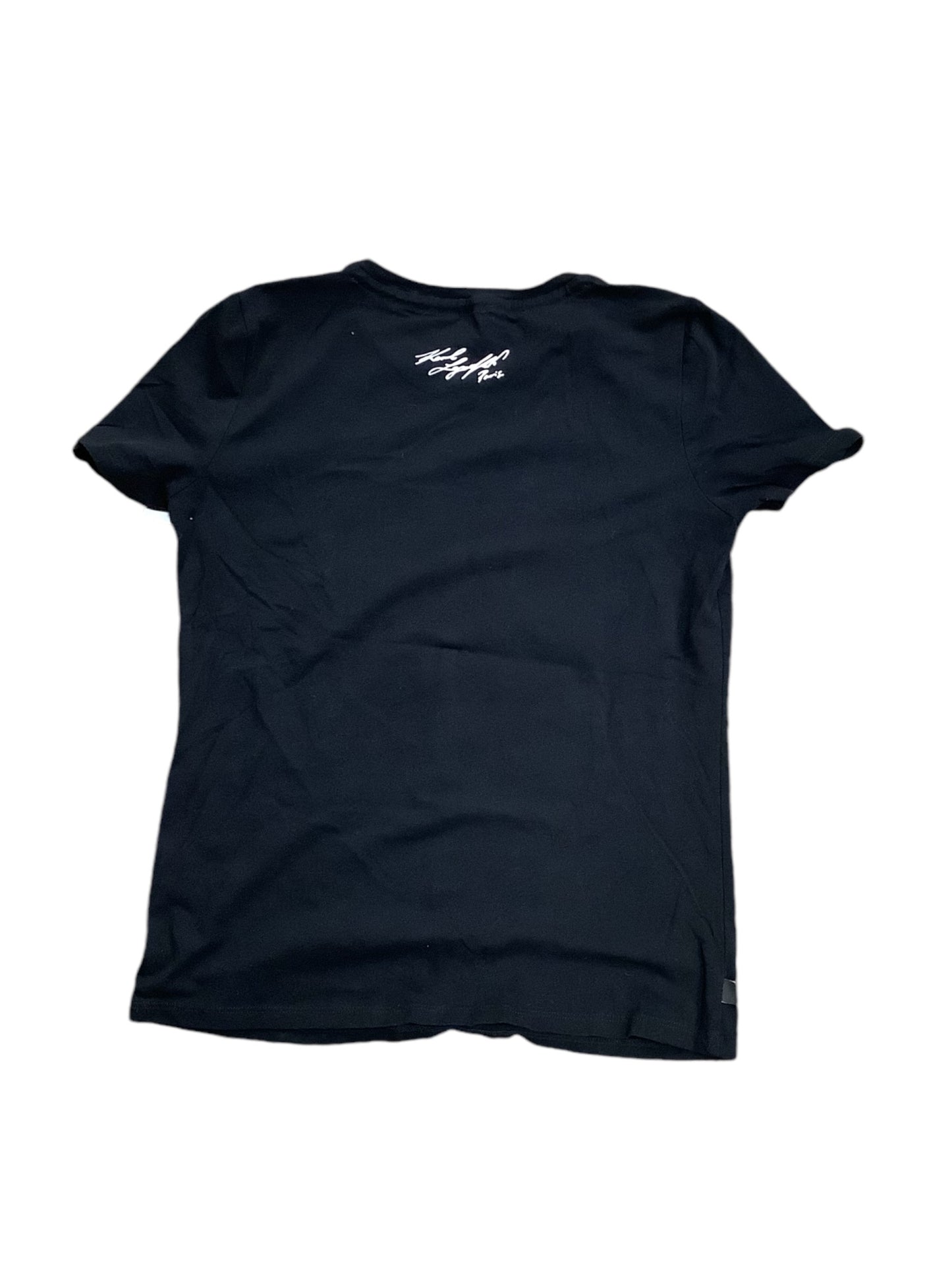 Top Short Sleeve Basic By Karl Lagerfeld In Black, Size: Xs