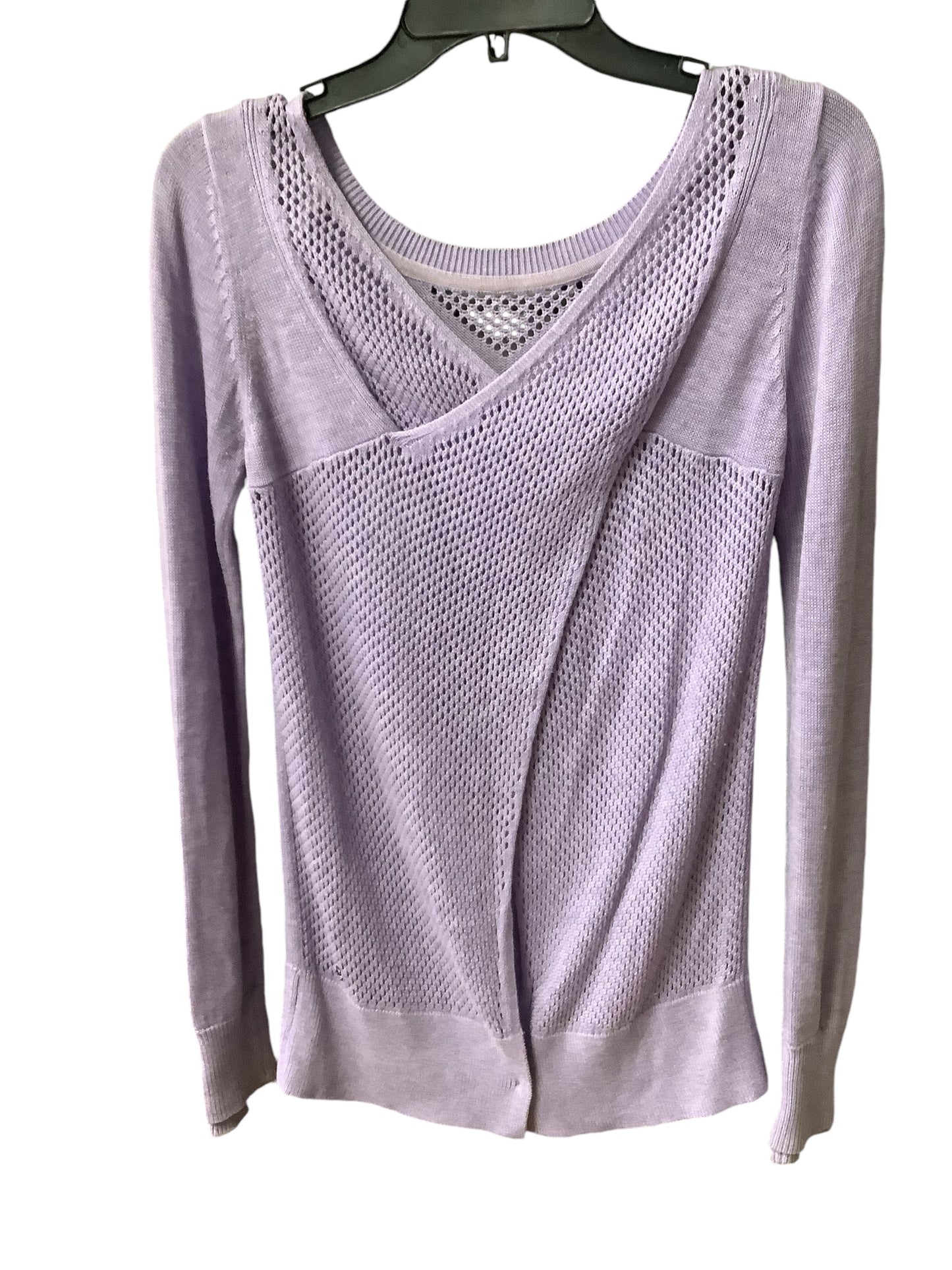 Athletic Sweatshirt Collar By Lululemon In Purple, Size: 4