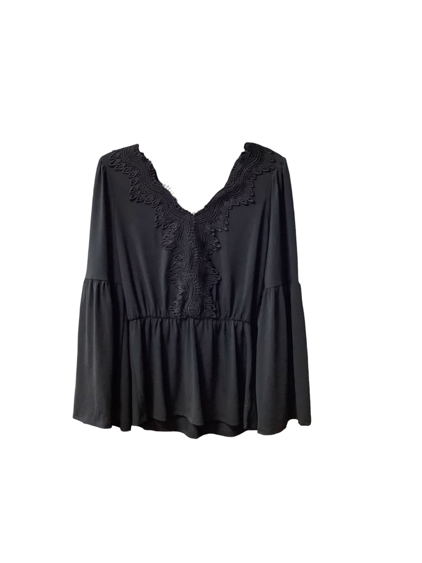 Top Long Sleeve By Maurices In Black, Size: Xs