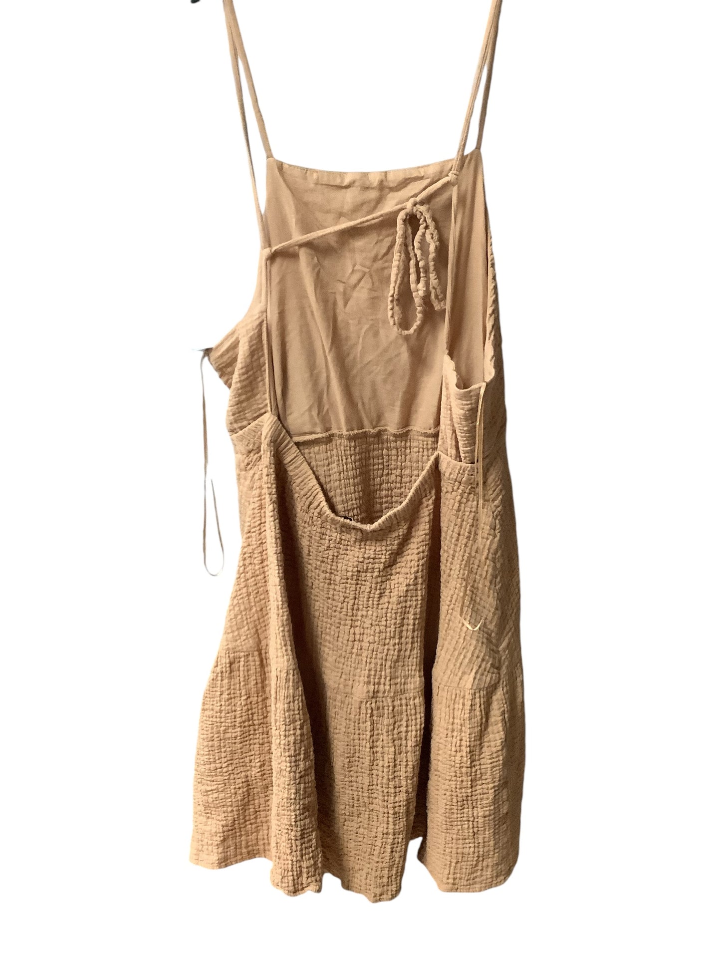 Dress Casual Short By Zara In Tan, Size: Xl