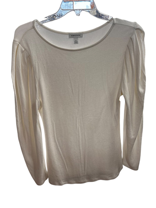 Top Long Sleeve Basic By Nordstrom In White, Size: S