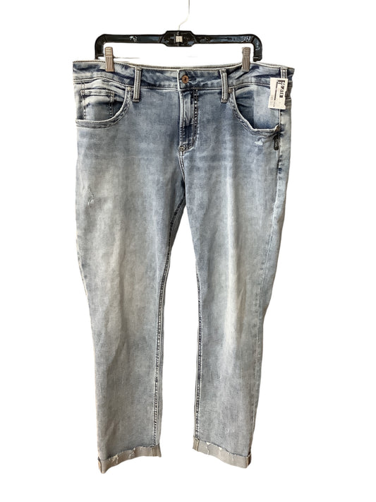 Jeans Straight By Silver In Blue Denim, Size: 16