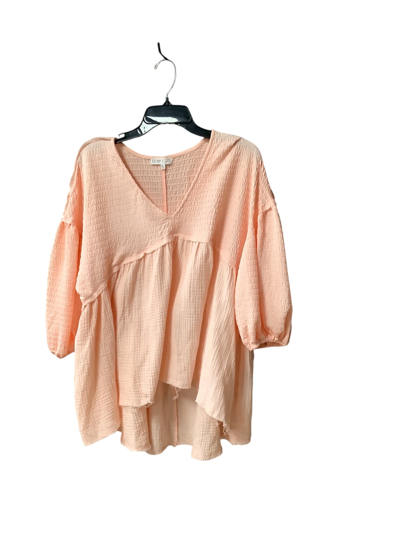 Top Long Sleeve Basic By Clothes Mentor In Pink, Size: S