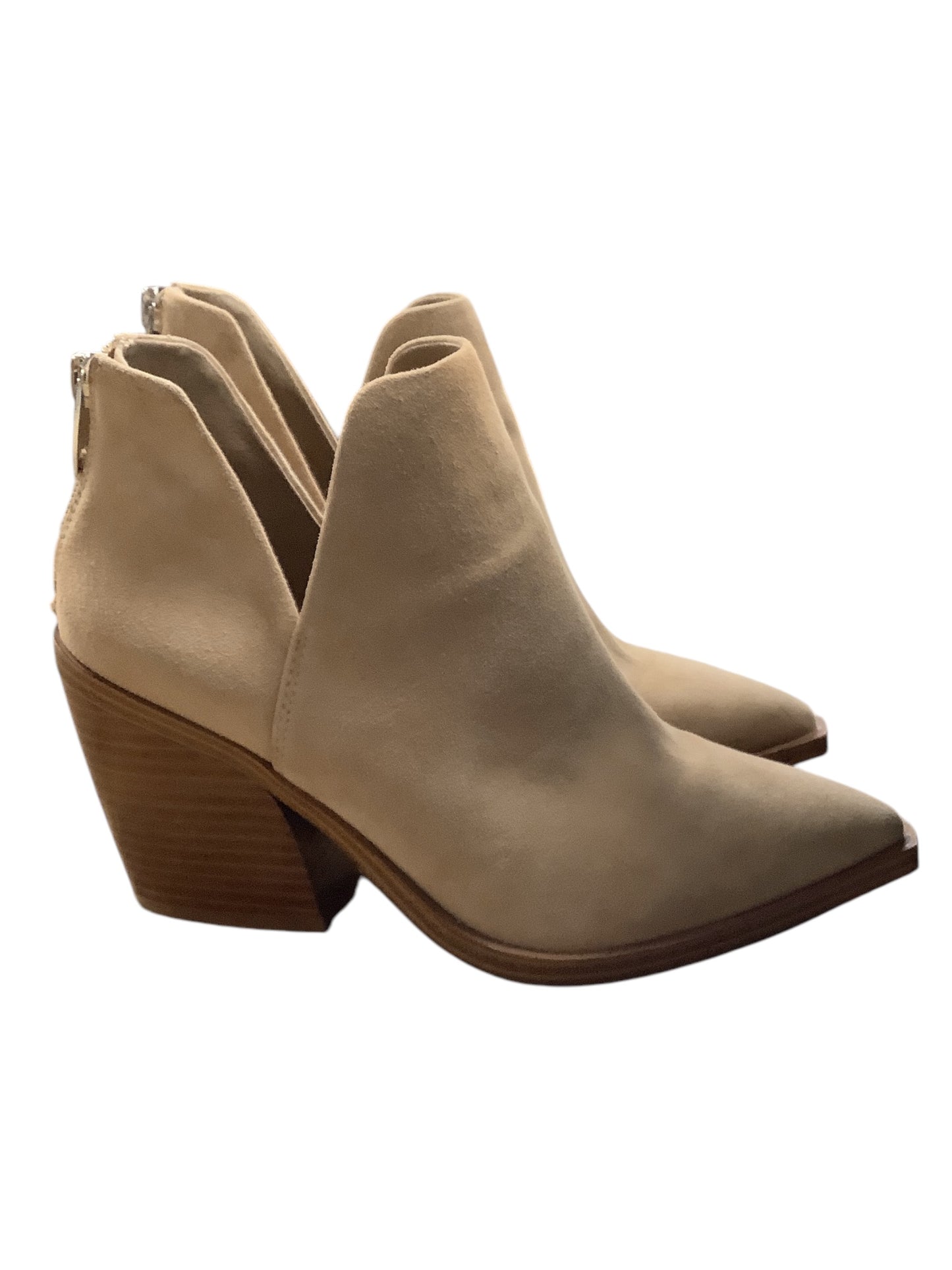 Boots Ankle Heels By Vince Camuto In Tan, Size: 6.5