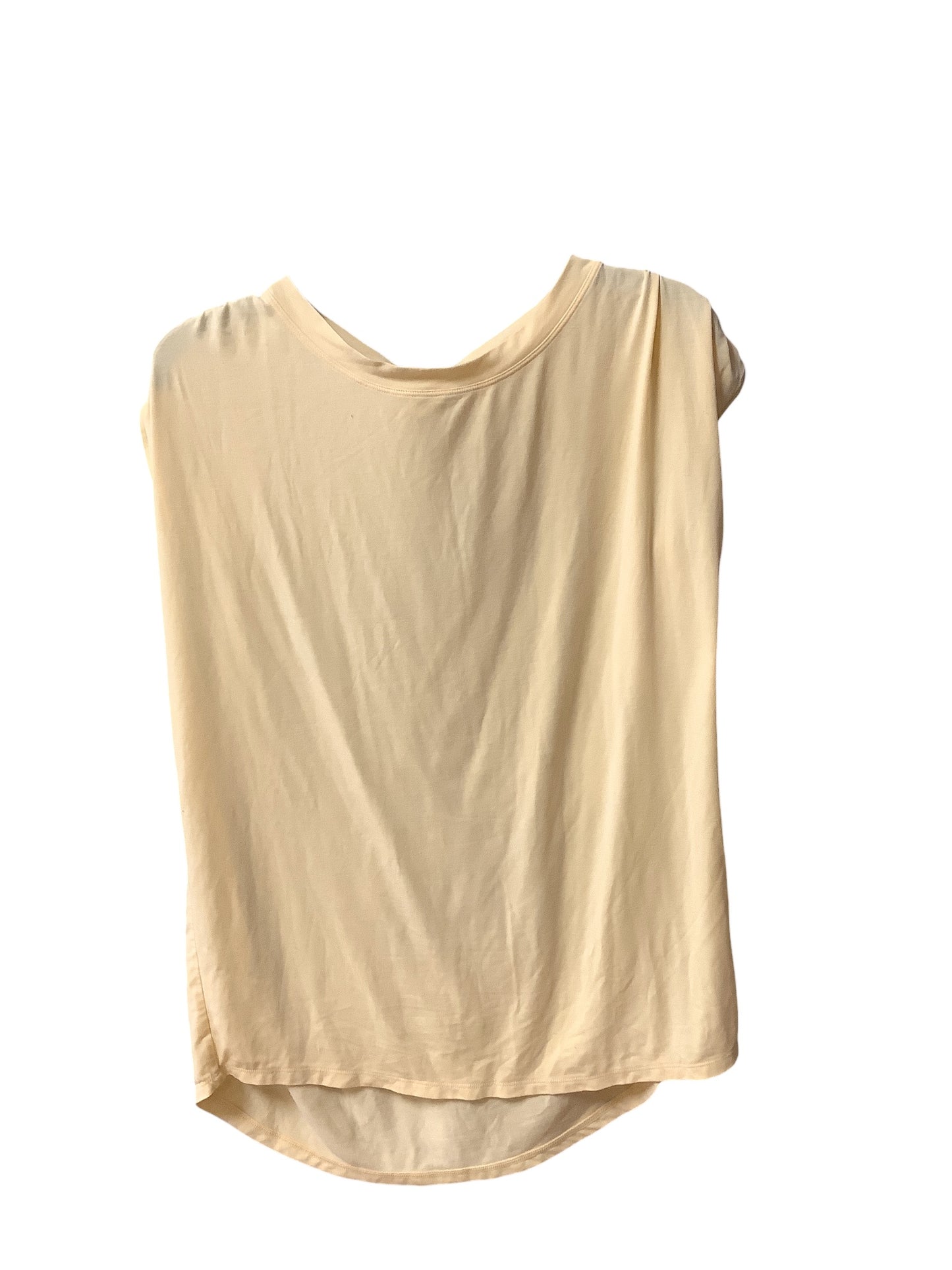 Athletic Top Short Sleeve By Athleta In Yellow, Size: M