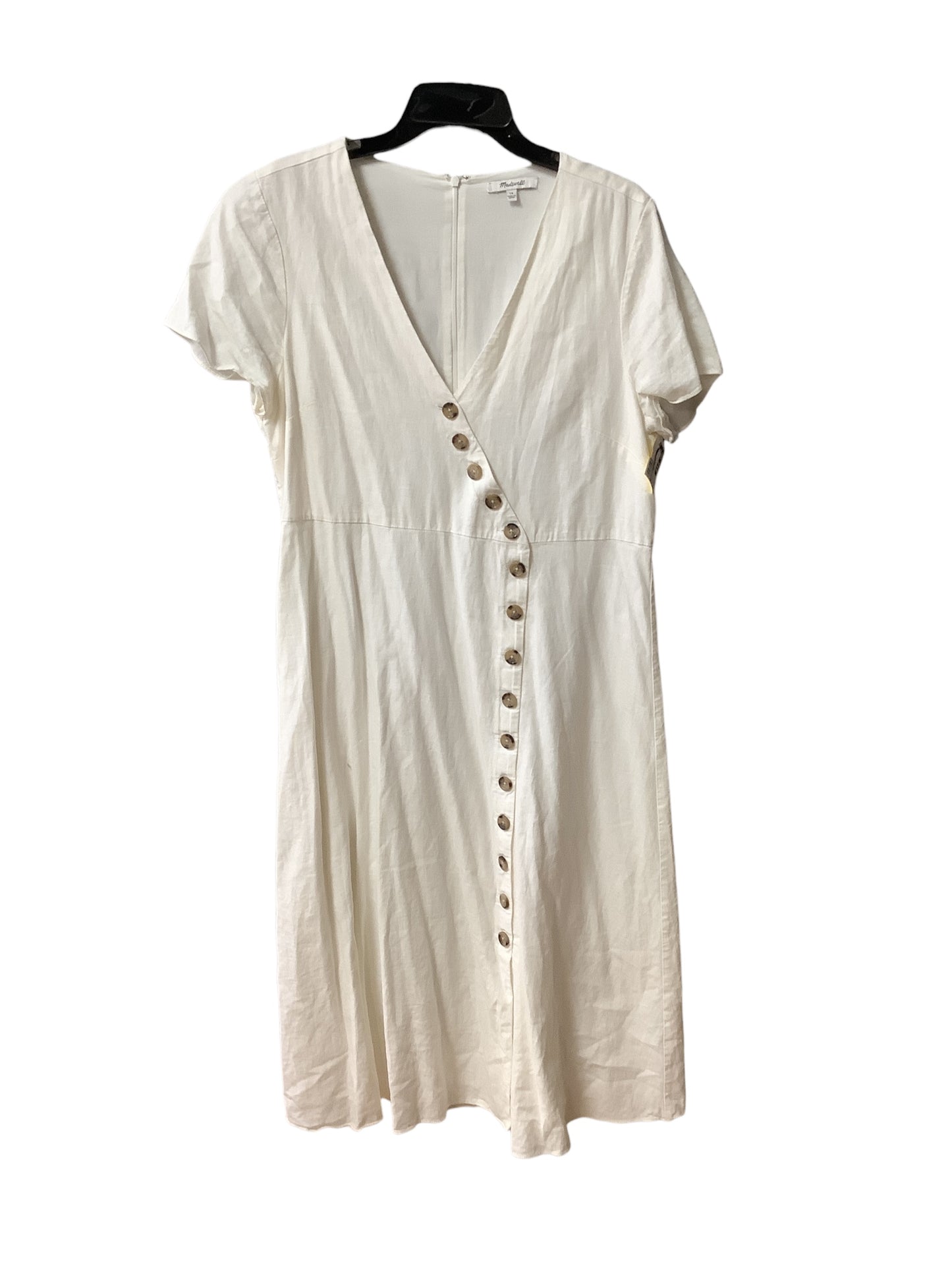 Dress Casual Midi By Madewell In White, Size: 14