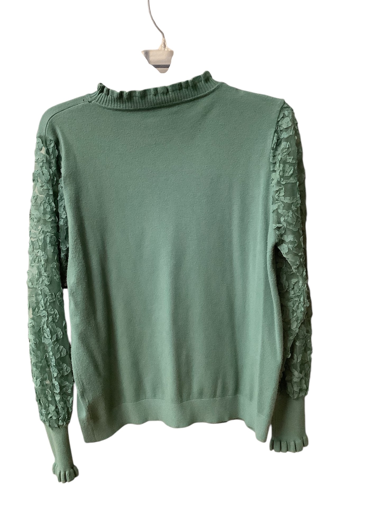 Top Long Sleeve Basic By Sioni In Green, Size: L