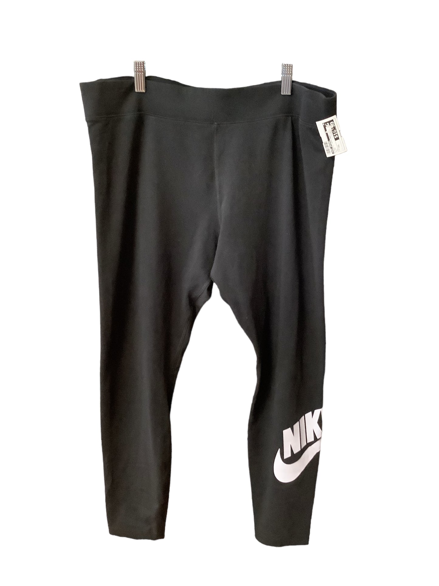 Black Athletic Leggings Nike Apparel, Size Xxl