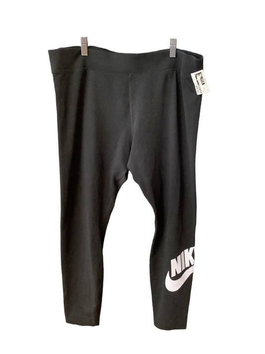 Black Athletic Leggings Nike Apparel, Size Xxl