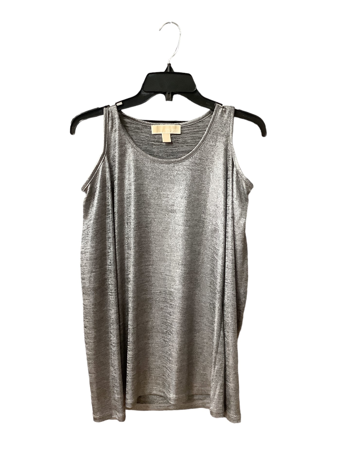 Silver Top Long Sleeve Michael By Michael Kors, Size M