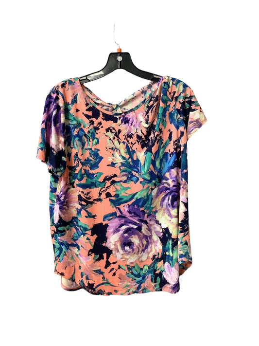 Top Short Sleeve By Clothes Mentor In Multi-colored, Size: M