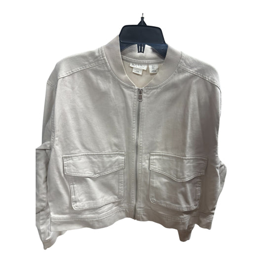 Jacket Other By Nicole By Nicole Miller In Beige, Size: L