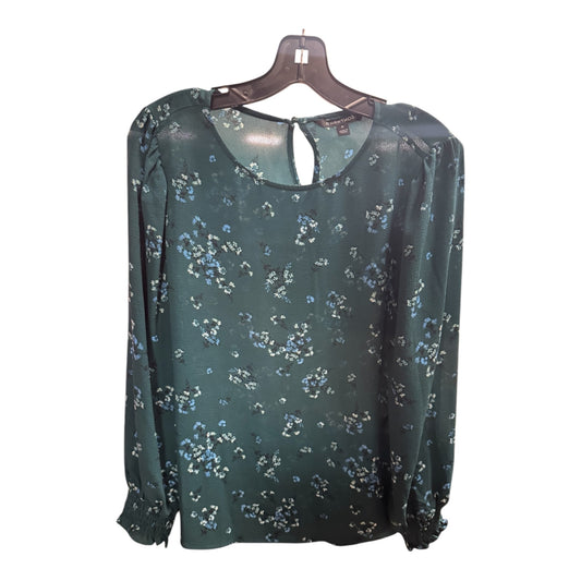 Top Long Sleeve Basic By Hawthorn In Green, Size: M