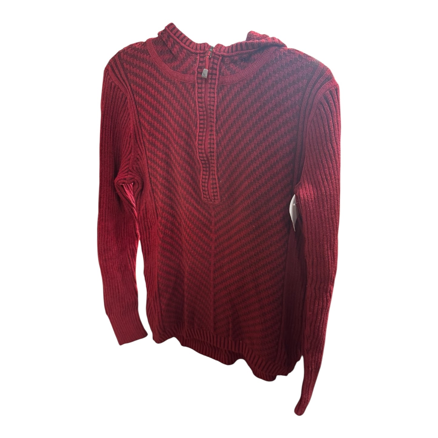 Sweatshirt Hoodie By Eddie Bauer In Red, Size: L