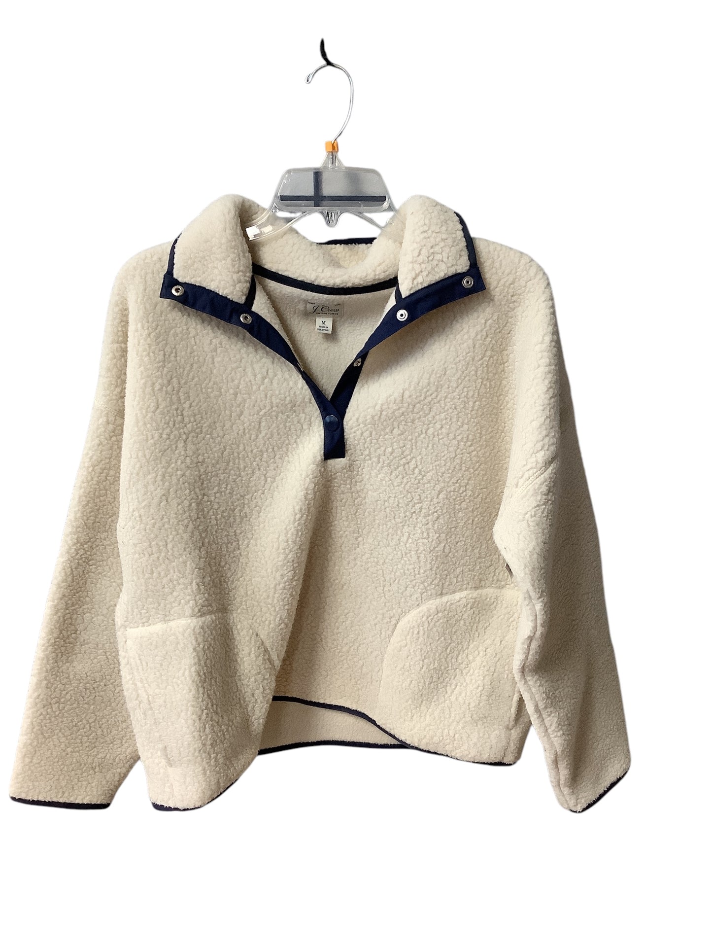 Sweatshirt Collar By J. Crew In Beige, Size: M