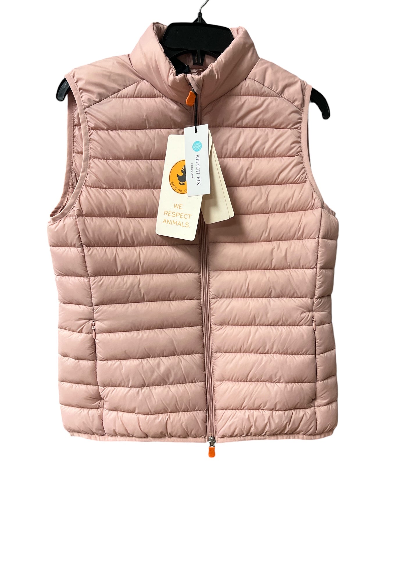 Vest Puffer & Quilted By Save The Duck In Pink, Size: M