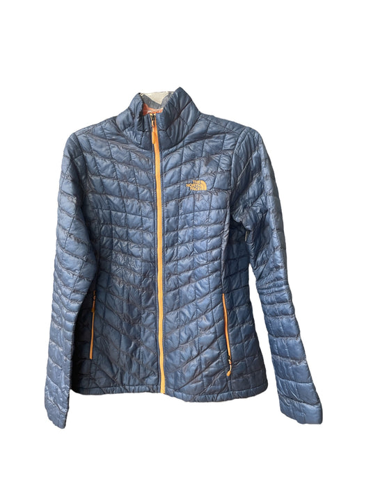 Jacket Puffer & Quilted By The North Face In Blue & Orange, Size: S