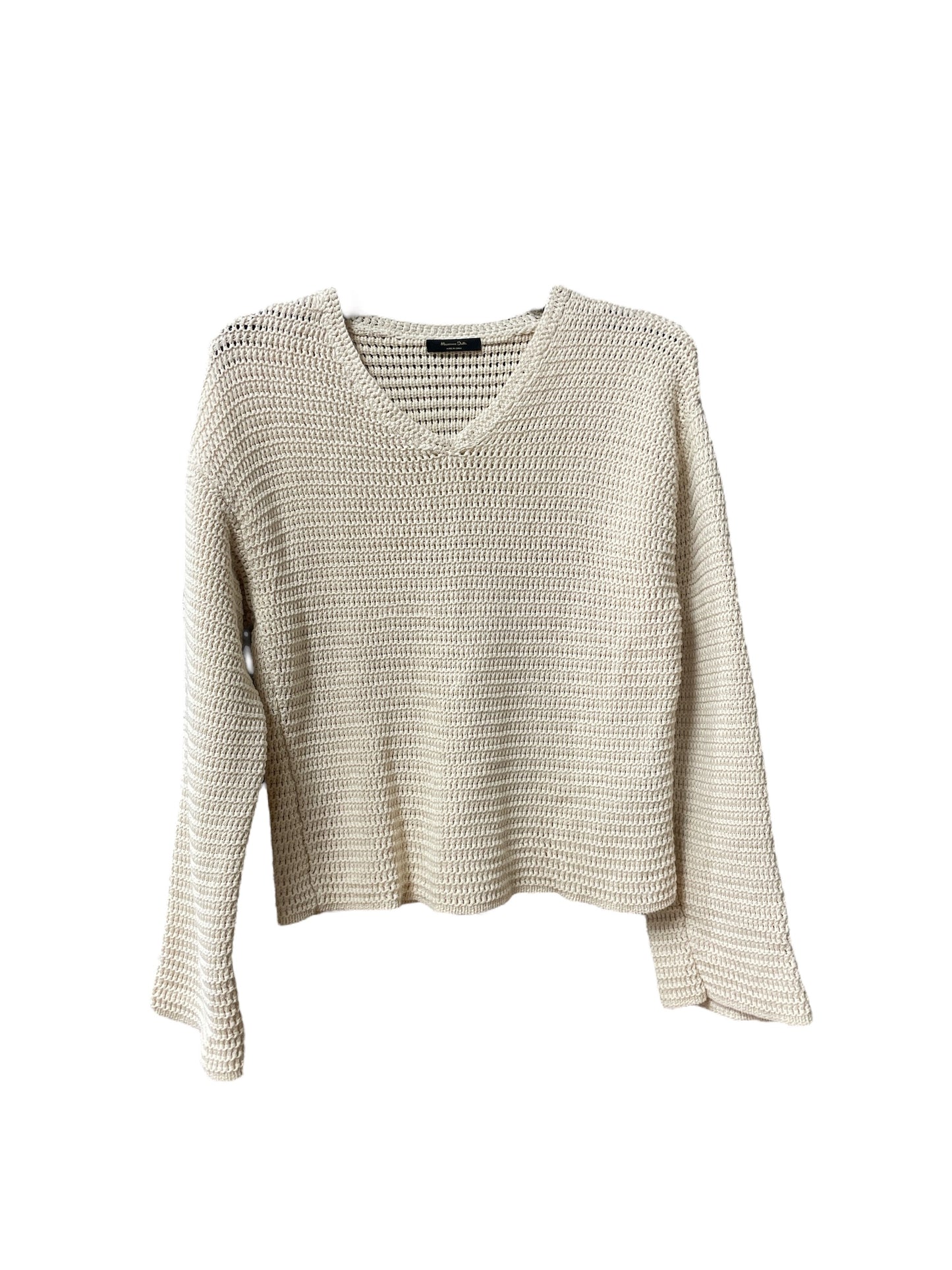 Sweater By Massimo Dutti In Cream, Size: S