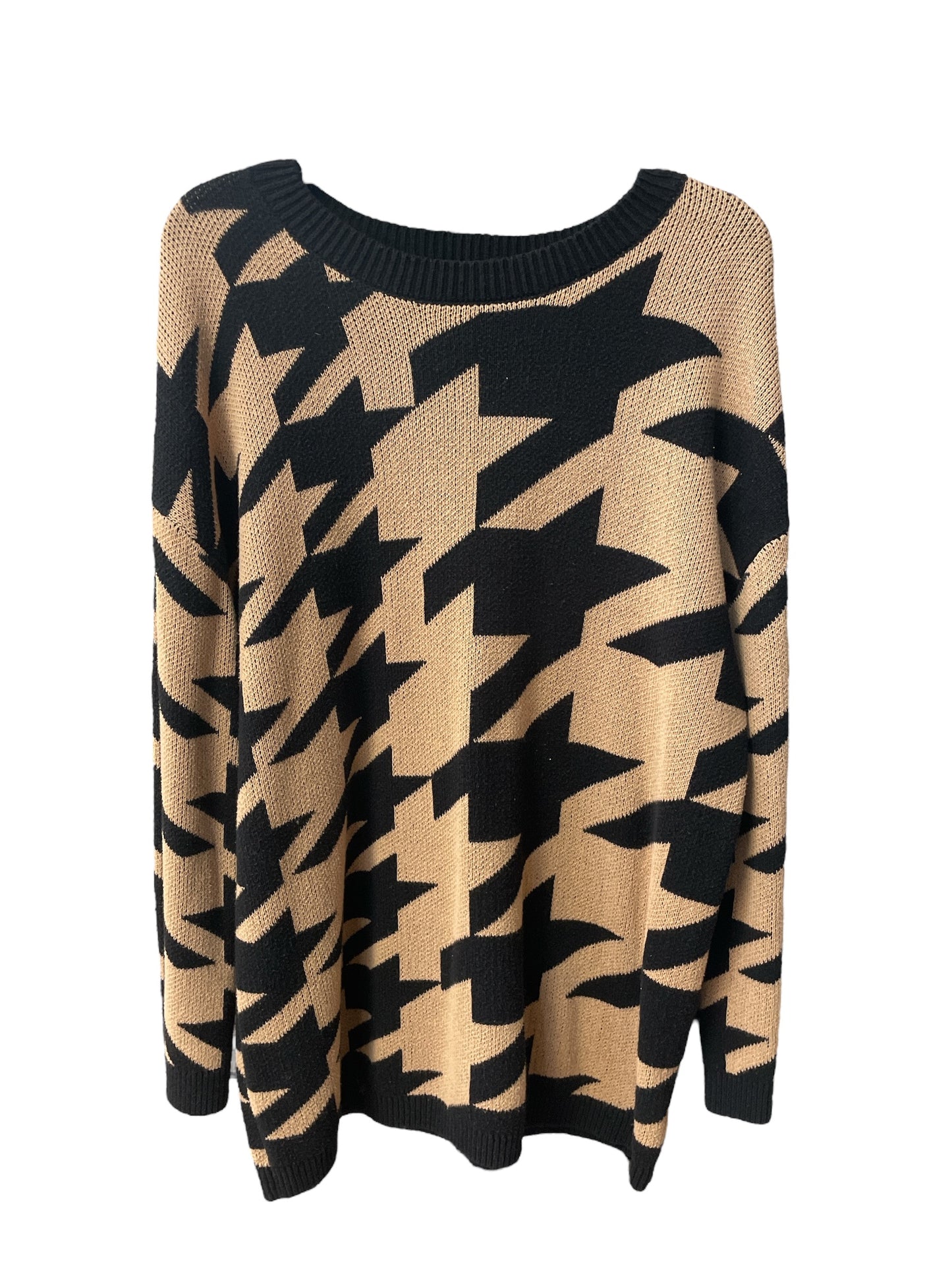 Sweater By Express In Black & Brown, Size: M