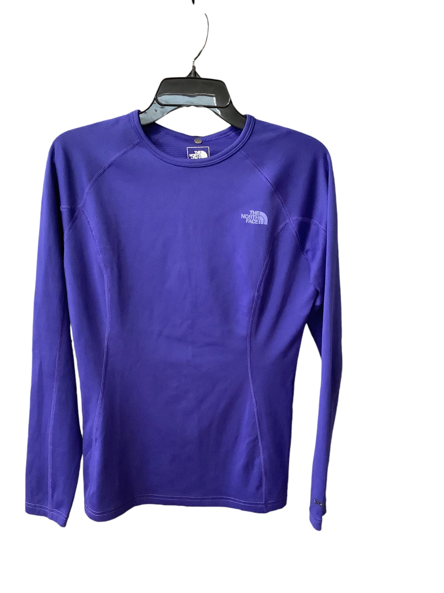 Athletic Top Long Sleeve Crewneck By The North Face In Blue, Size: M