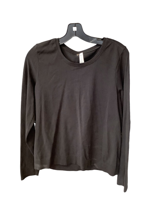 Athletic Top Long Sleeve Crewneck By Athleta In Black, Size: L