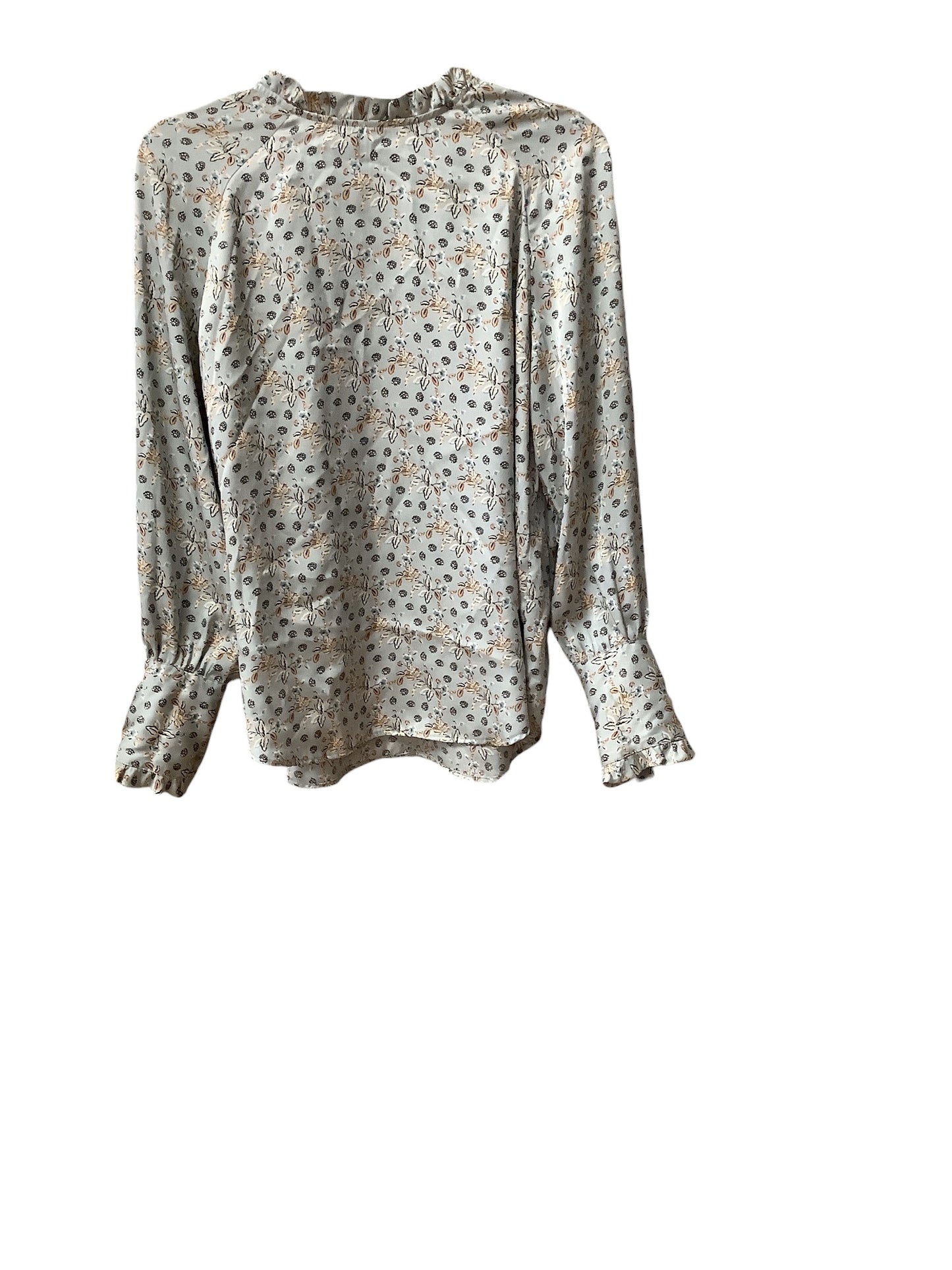 Top Long Sleeve By Ann Taylor In Blue, Size: M