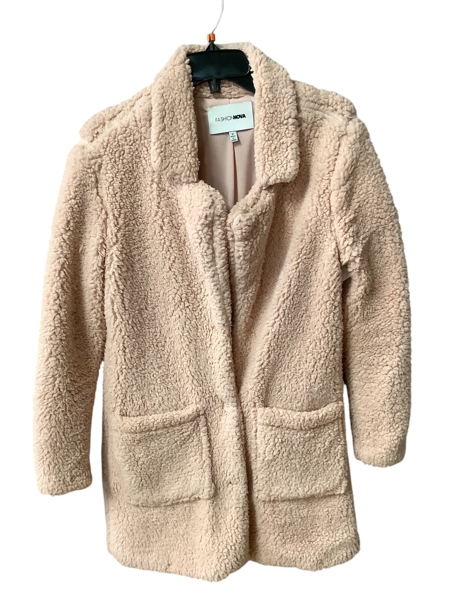 Jacket Faux Fur & Sherpa By Fashion Nova In Pink, Size: S