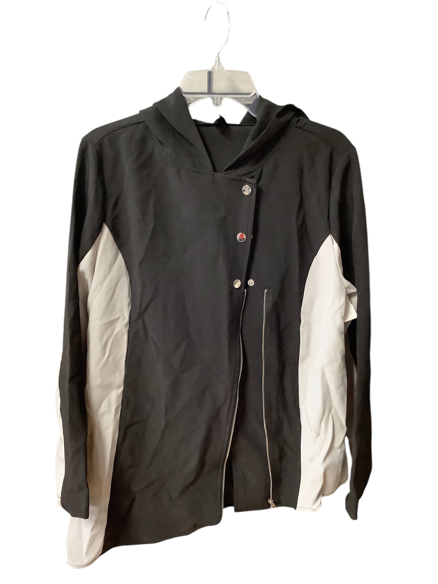 Jacket Windbreaker By Shein In Black, Size: L