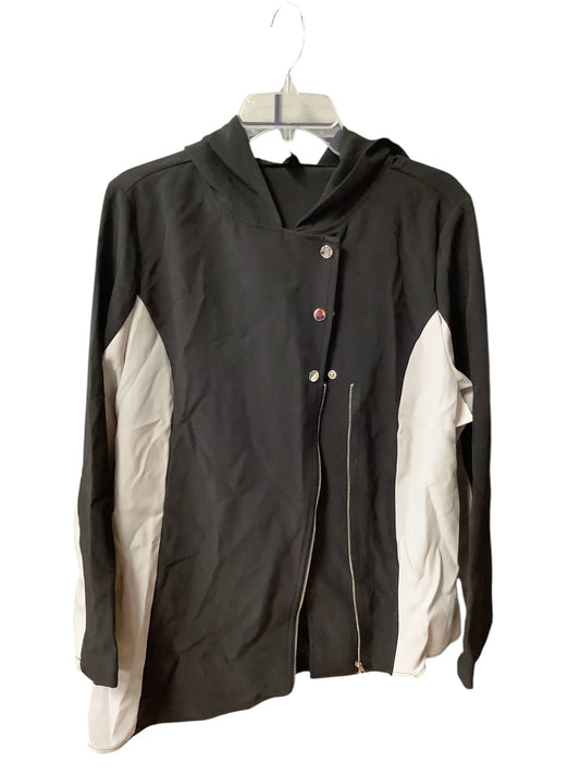 Jacket Windbreaker By Shein In Black, Size: L