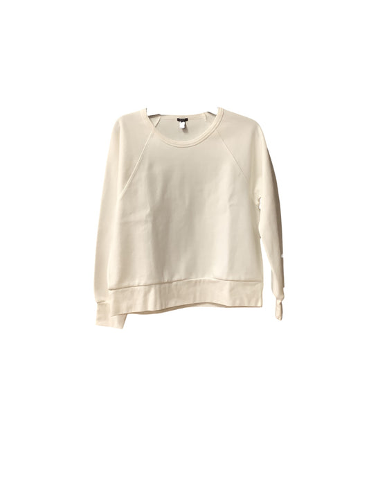 Athletic Sweatshirt Crewneck By J. Crew In White, Size: M