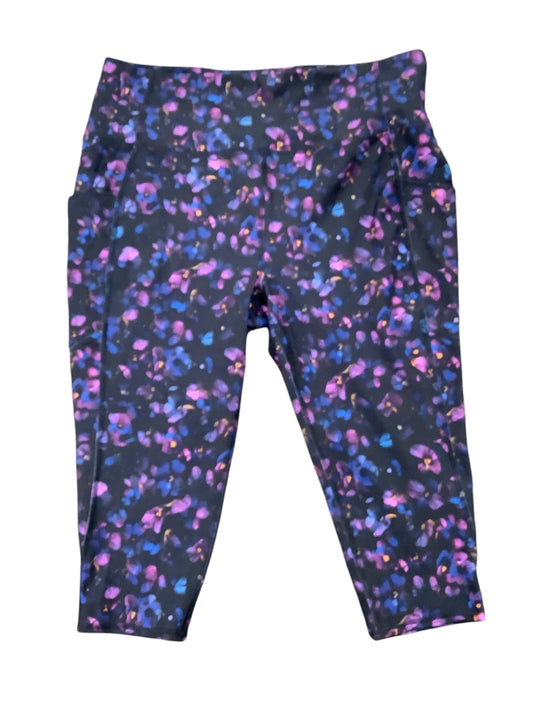 Athletic Leggings By Mta Pro In Floral Print, Size: 2x