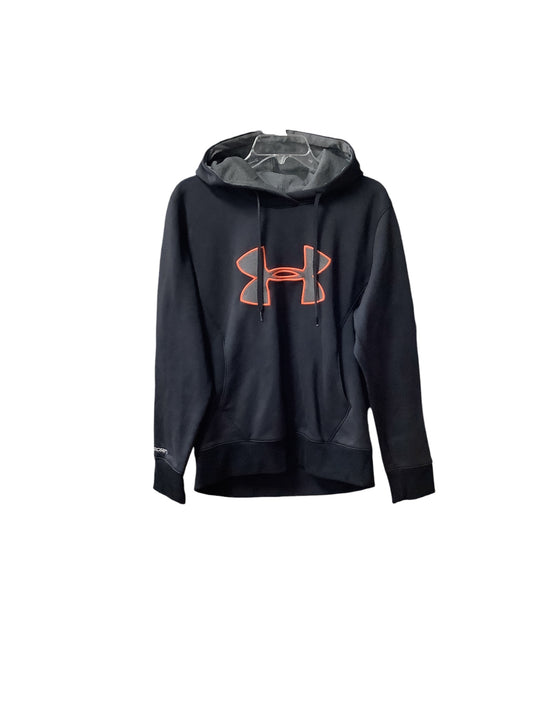 Athletic Sweatshirt Hoodie By Under Armour In Black, Size: M