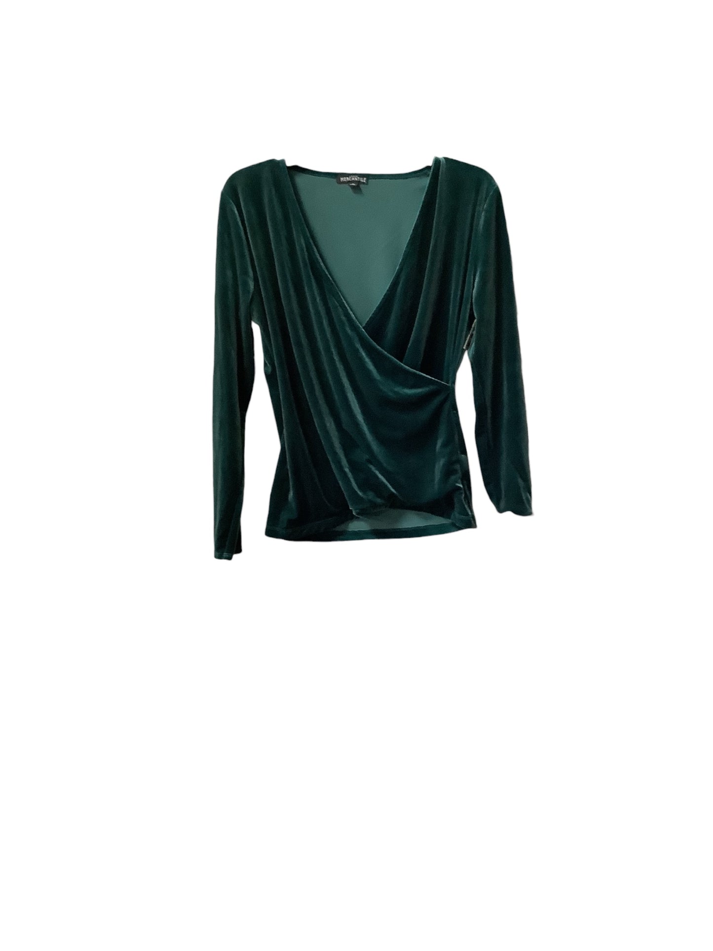 Top Long Sleeve By J. Crew In Green, Size: M