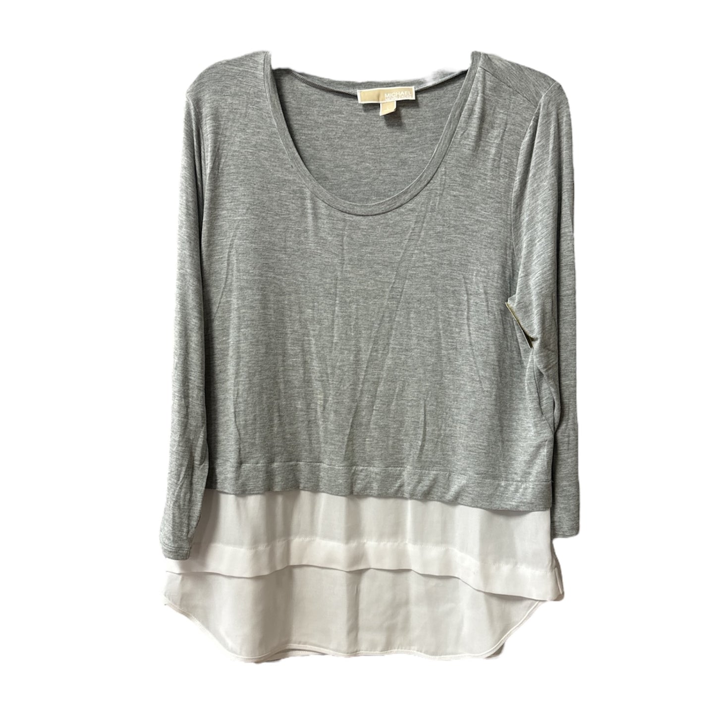 Top Long Sleeve By Michael By Michael Kors In Grey, Size: L