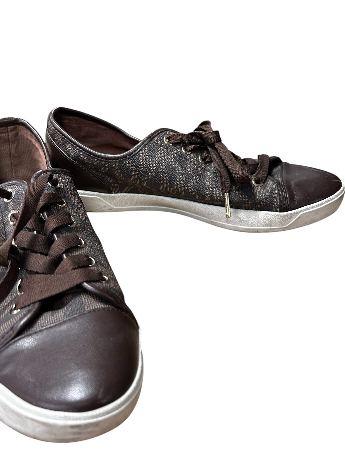 Shoes Sneakers By Michael Kors In Brown, Size: 9.5