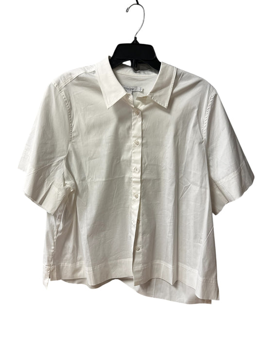 Top Short Sleeve By Chicos In White, Size: 16